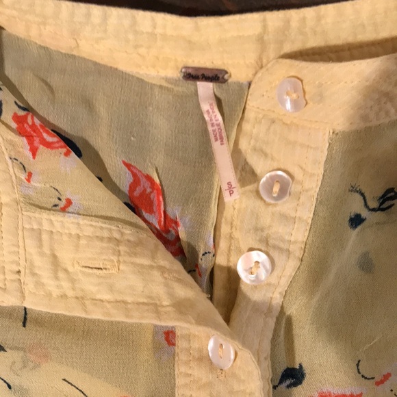 Free people long sleeve top pockets - Picture 2 of 5